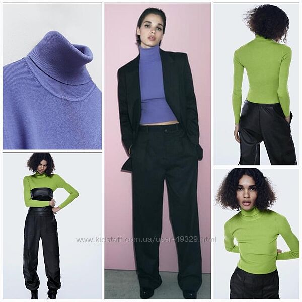 Трендовый базовый трикотажный свитерок от Zara. Качество и цвет -супер.