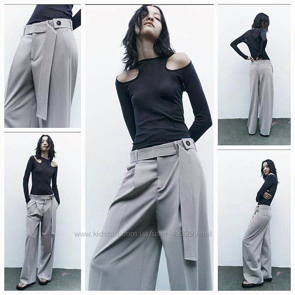 Zara трендовые брюки из смесовой шерсти. Лимитировання колдекция. New 