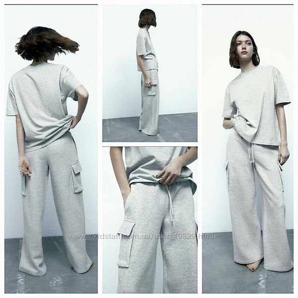 Крутые трендовые широкие плюшевые брюки wide-leg от Zara. New 