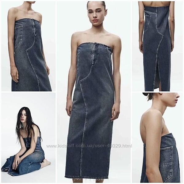 Дуже круте джинсове плаття, сукня, сарафан Zara limited edition. Лімітка