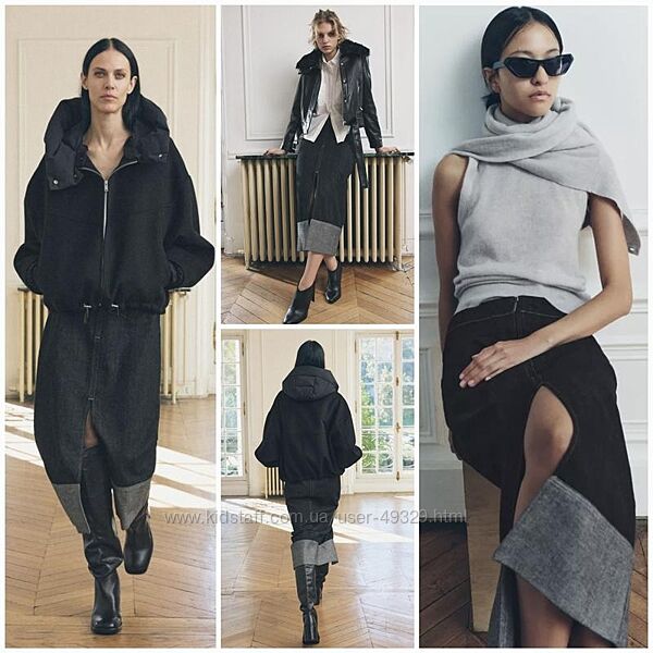 Дуже крута джинсова спідниця-міді zara zw collection. Поточна колекція.