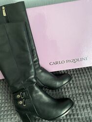 Шкіряні чоботи на хутрі бренду carlo pazolini