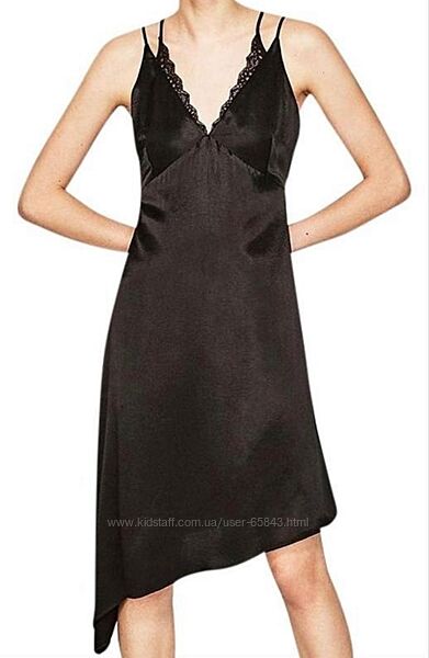 Сатинова сукня від Zara розмір S