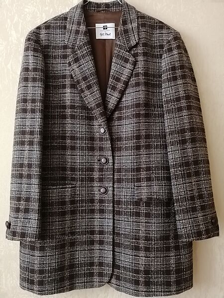 Шикарний блейзер вовна/шовк, можна оверсайз. Преміум бренд Gil Bret