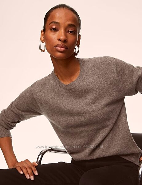 На малий зріст пухнастий товстий кашеміровий светр преміум Ellen Amber.