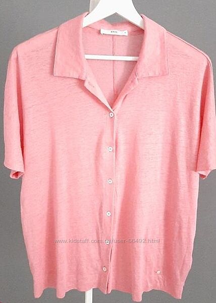 Трикотажна лляна сорочка преміум бренду Brax. 