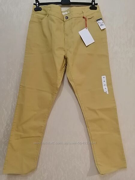 Стильні гірчично жовті бавовняні брюки In Extenso