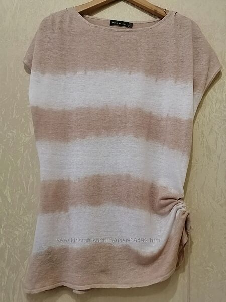 Стильна лляна футболка преміум Mint Velvet