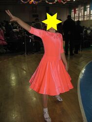 Яскрава турнірна сукня р.134-146 10-13р. для спортивних бальних танців