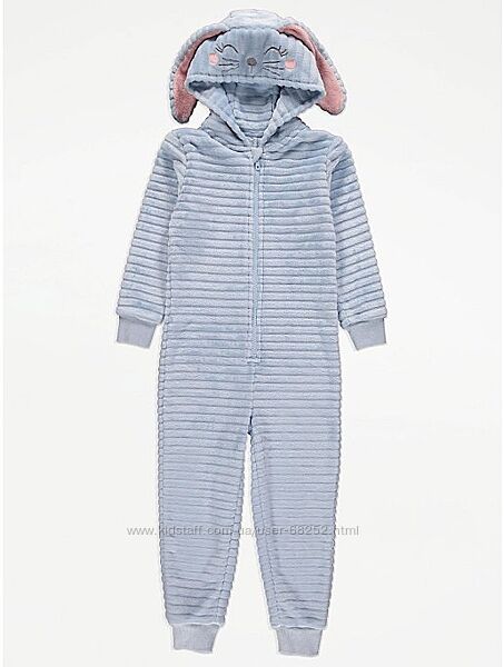 Флісовий комбінезон кігурумі піжама George Зайчик. 5-6 років.  