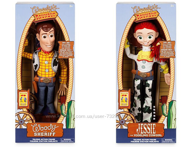 Вуди и Джесси от DISNEY. История игрушек.