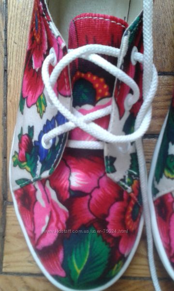 Кеди - мокасини з хустки