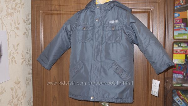 Продам куртку-пальто 3 в 1 Carters р. 5-6 лет