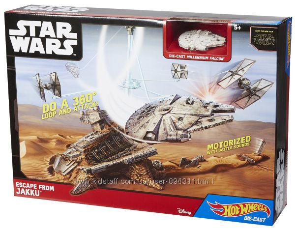 Трек Hot Wheels  серии Star Wars Escape  и Death Star Battle Blast Track 