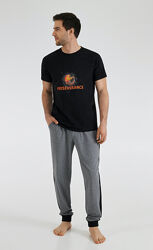 Чоловіча піжама з футболкою та штанами. Домашній комплект. Ellen 2282