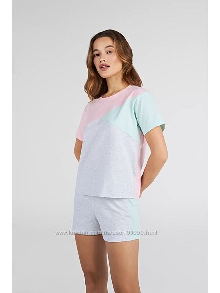Піжама жіноча шорти та футболка. Домашній комплект з шортами. Ellen 2970