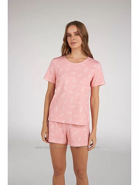 Жіноча піжама з шортами. Домашній комплект шорти та футболка. Ellen 2070