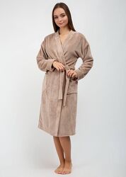 Жіночий теплий халат. Жіночий халат з карманами. Роксана 1209