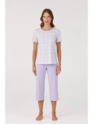 Піжама жіноча бриджі та футболка. Домашній комплект з бриджами. Ellen 2090