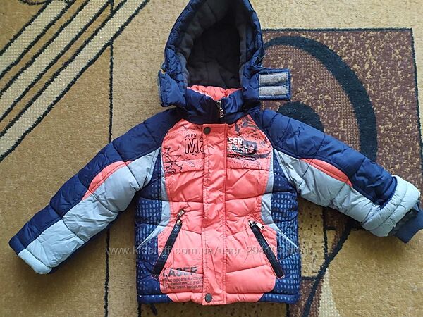 Дитяча куртка на хлопчика, зима 2-3 роки