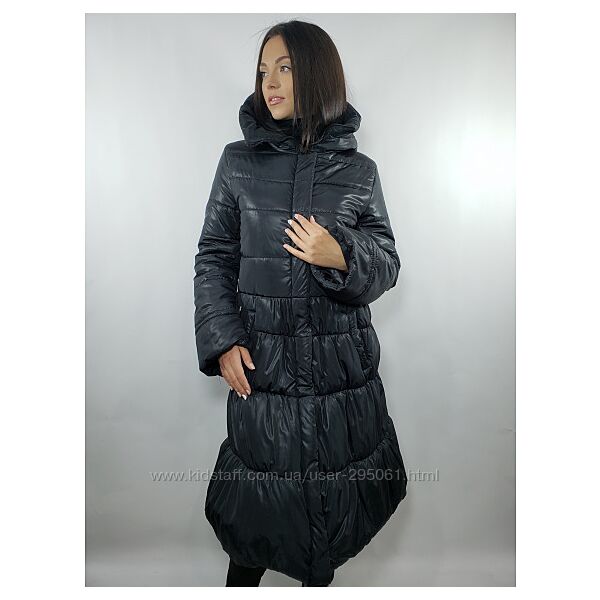 Чёрное зимние пальто 
