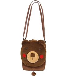 Детская мини сумочка коричневый Мишка маленькая сумка для телефона удобная 