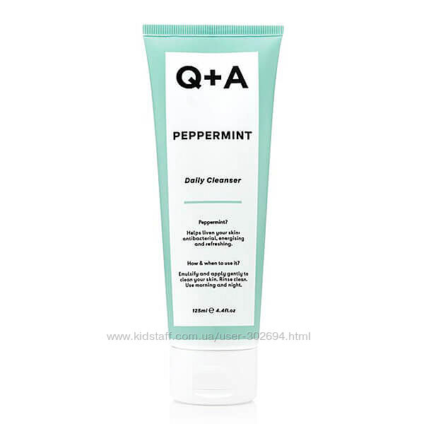 Очищающий гель для лица с мятой QA Peppermint Daily Cleanser