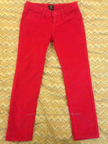 Велюровые розовые джинсы Gap на 6 лет