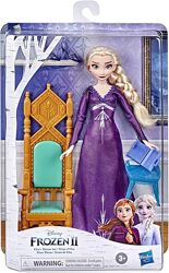 Лялька Ельза з троном, столиком і книжкою Фроузен2, оригінал від Hasbro