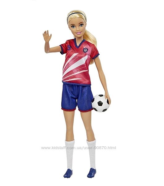 Барбі футболістка з мячем Barbie Soccer Fashion Doll, оригінал від Mattel