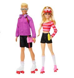 Набір з 2-х ляльок Барбі і Кен на роликах Barbie Fashionistas Set 