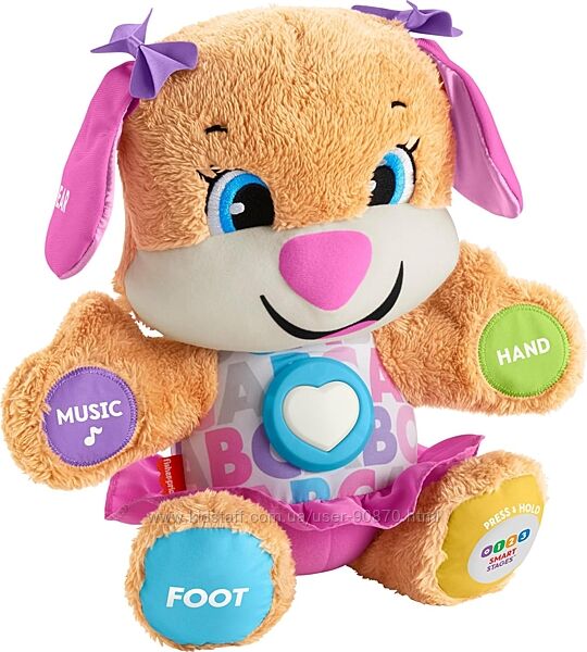 Інтерактивне розвиваюче Розумне цуценя сестричка Fisher-price Puppy оригіна