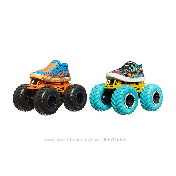 Набір з 2-х металевих машинок Хот Вілс Hot Wheels Monster Demo Doubles ориг