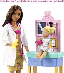 Барбі педіатр Barbie Pediatrician Playset, оригінал Маттел. Барби доктор