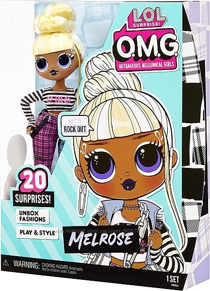 L. O. L. Surprise OMG Melrose Fashion Doll with 20 Surprises оригінал лол MGA