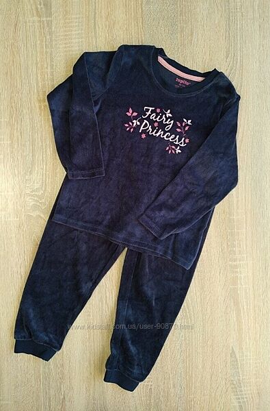 Нова велюрова піжама LUPILU для дівчинки р.98/104. Костюм домашній пижама