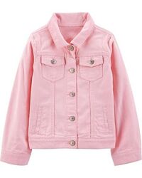 Рожева джинсова куртка Carters на 10-12 років у стані нової. Картерс