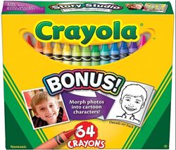Набір воскових олівців Crayola 64 шт, оригінал. Восковые карандаши Крайола