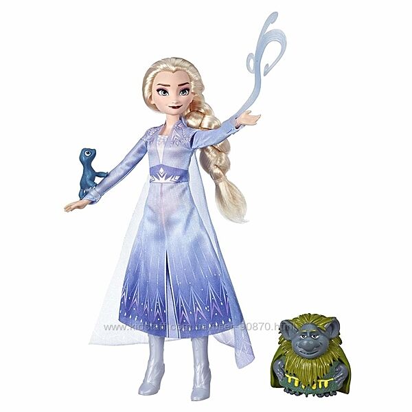 Ельза з тролем і ящіркою Фроузен2 оригинал Эльза кукла Elsa Frozen 2 Hasbro