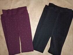 Капронові термо легінси на флісі зима р.146