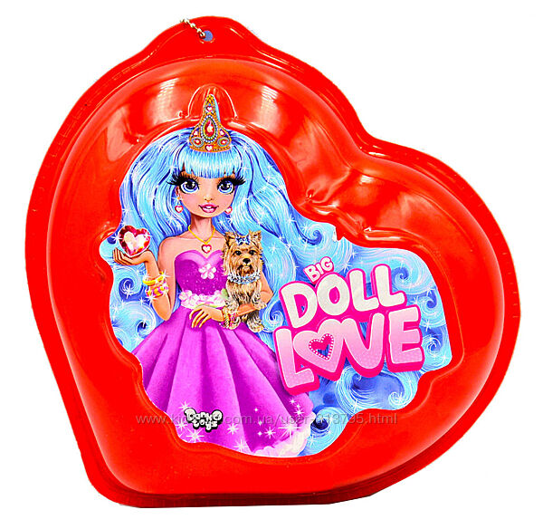 Набор для творчества Big Doll Love кукла, бомбочка для ванны, кулон, стразы