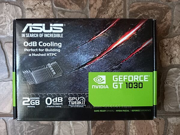 Asus PCI-Ex GeForce GT 1030 2GB GDDR5 DVI, HDMI GT1030-SL-2G-BRK
