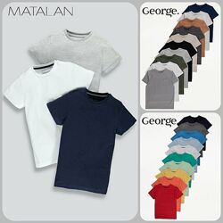 Нові однотонні футболки George, Matalan