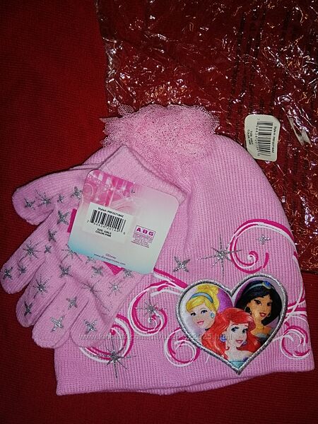 Ажурная шапочка Арктик до 53 см и комплект ABG Disney Princess Принцессы 
