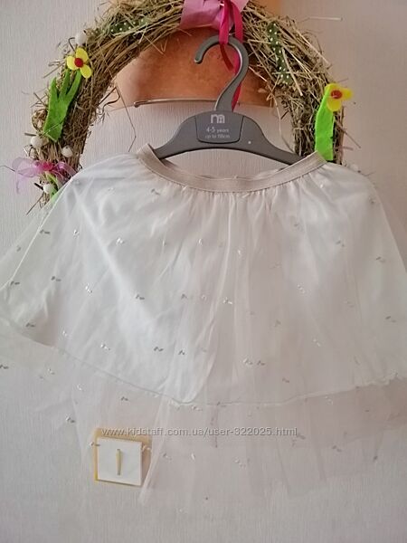 Юбочка юбка с фатином Зара Zara на 6 лет 116 см
