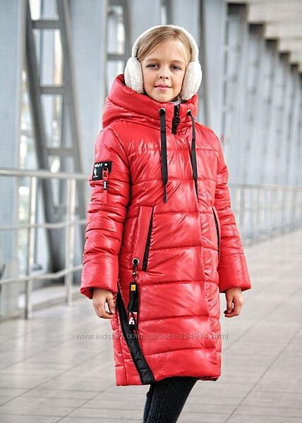 пальто зимнее куртка длинная для девочки пуховик