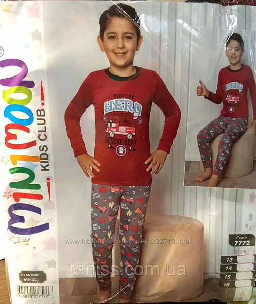 Дитяча трикотажна піжама Mini Moon, на хлопчика, пр-во Туреччина, зріст 134