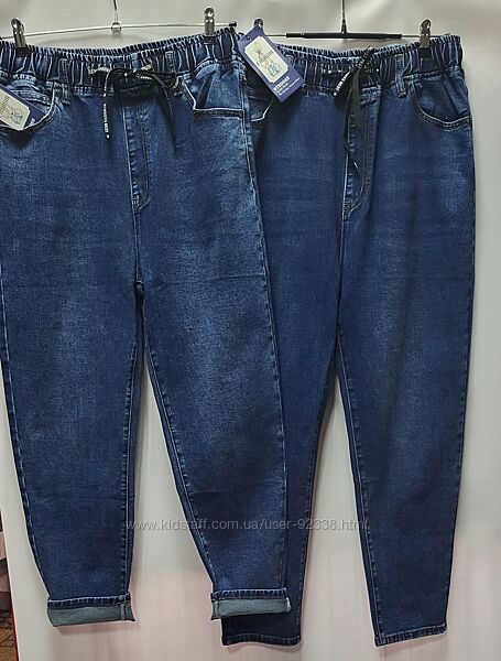 Джинси жіночі, на резинці, нові, великі розміри L-XXXL
