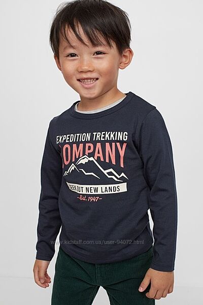 H&M Хлопковый регланчик для 2-10 лет
