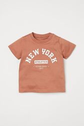 H&M Хлопкова футболочка для 6-9 місяців